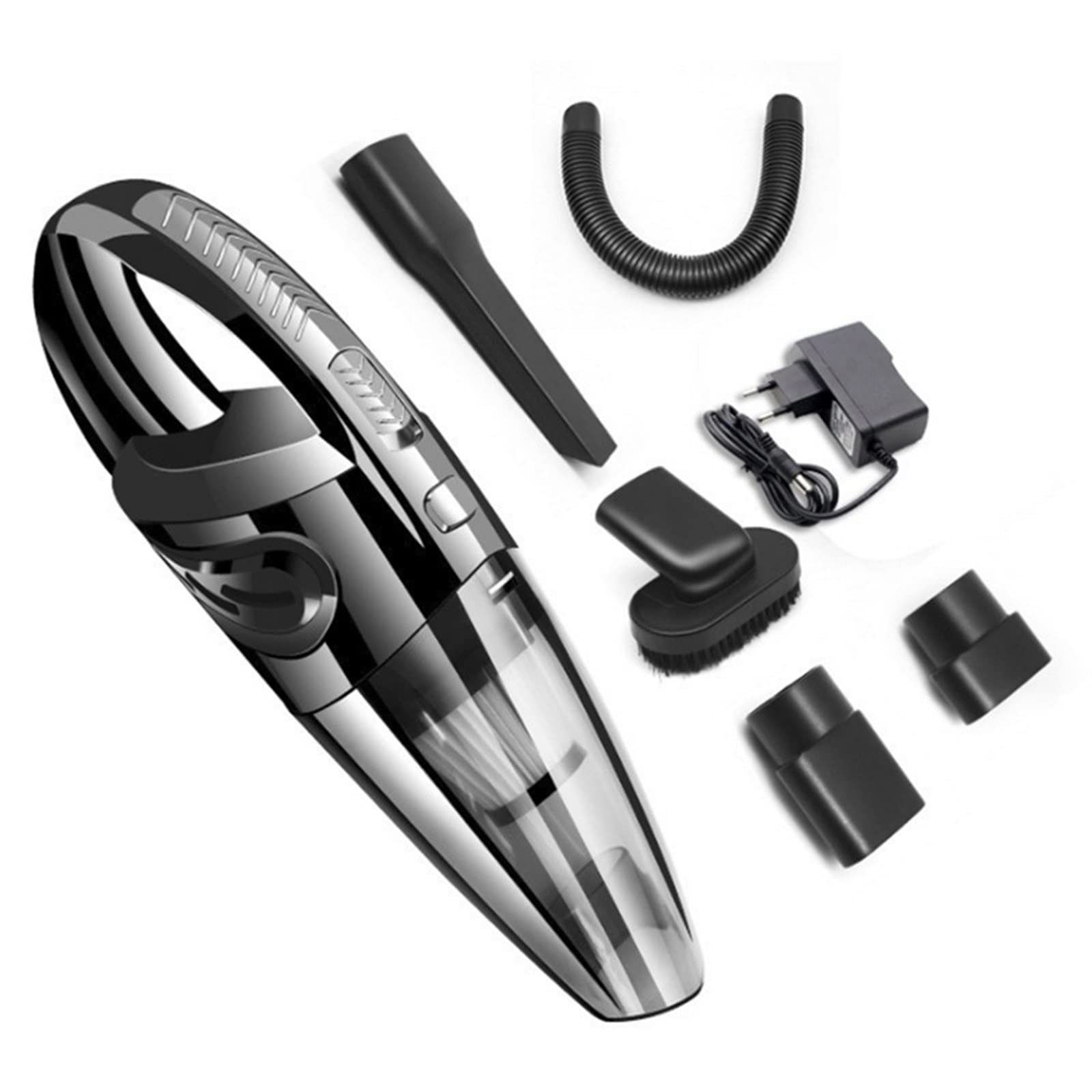Tantisy Portable Wireless Car Vacuum Cleaner - 120W High Power Handheld Vacuum with 4000Pa Strong Suction for Wet/Dry Cleaning | Ideal for Car Interior, Home & Office Use | Compact Design with EU Plug (Color Options Available)
