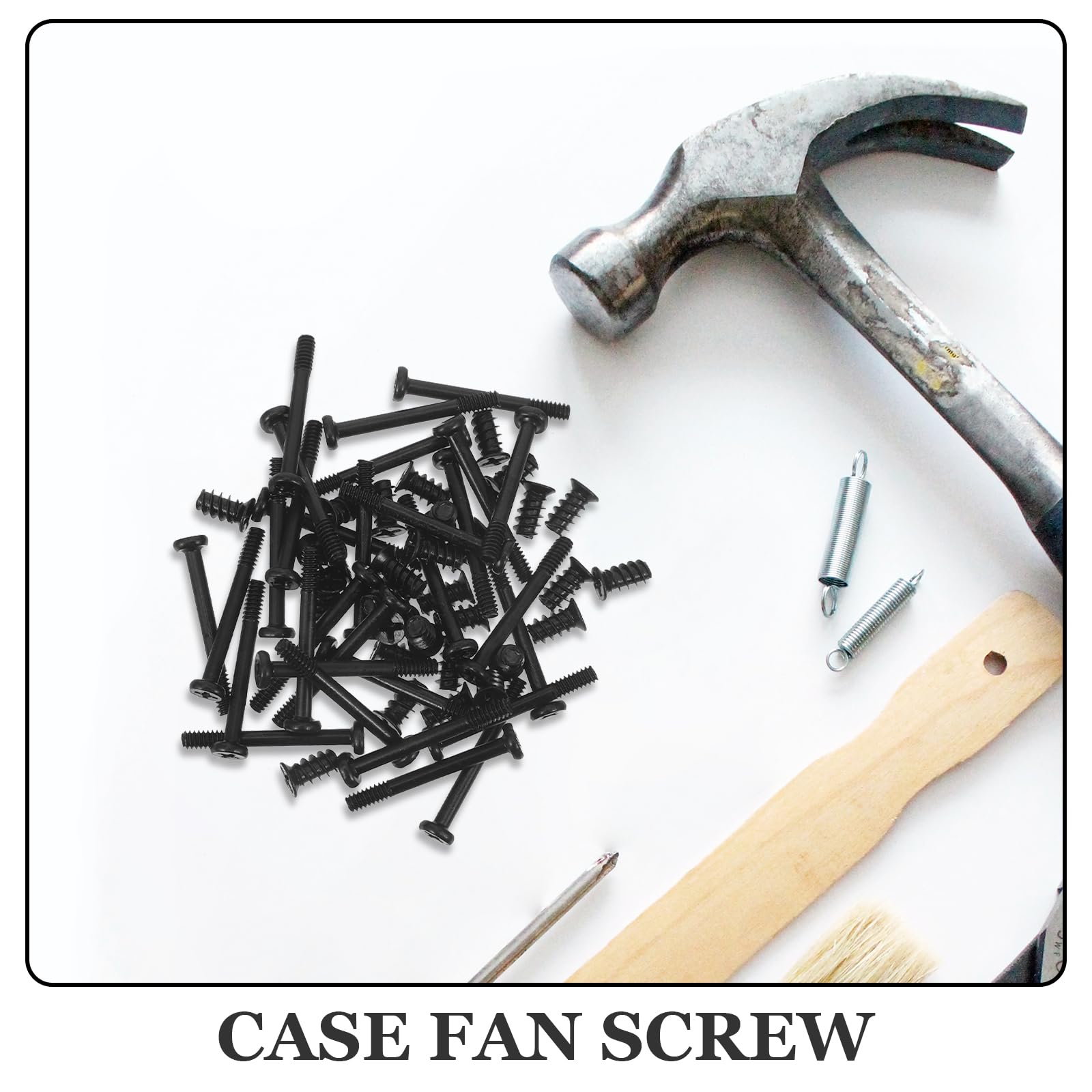 60pcs Durable Computer Cooling Fan Mount Screws Set - Long & Short Case Fan Screws for PC Build, Laptop Repair & Gaming Rig Maintenance
