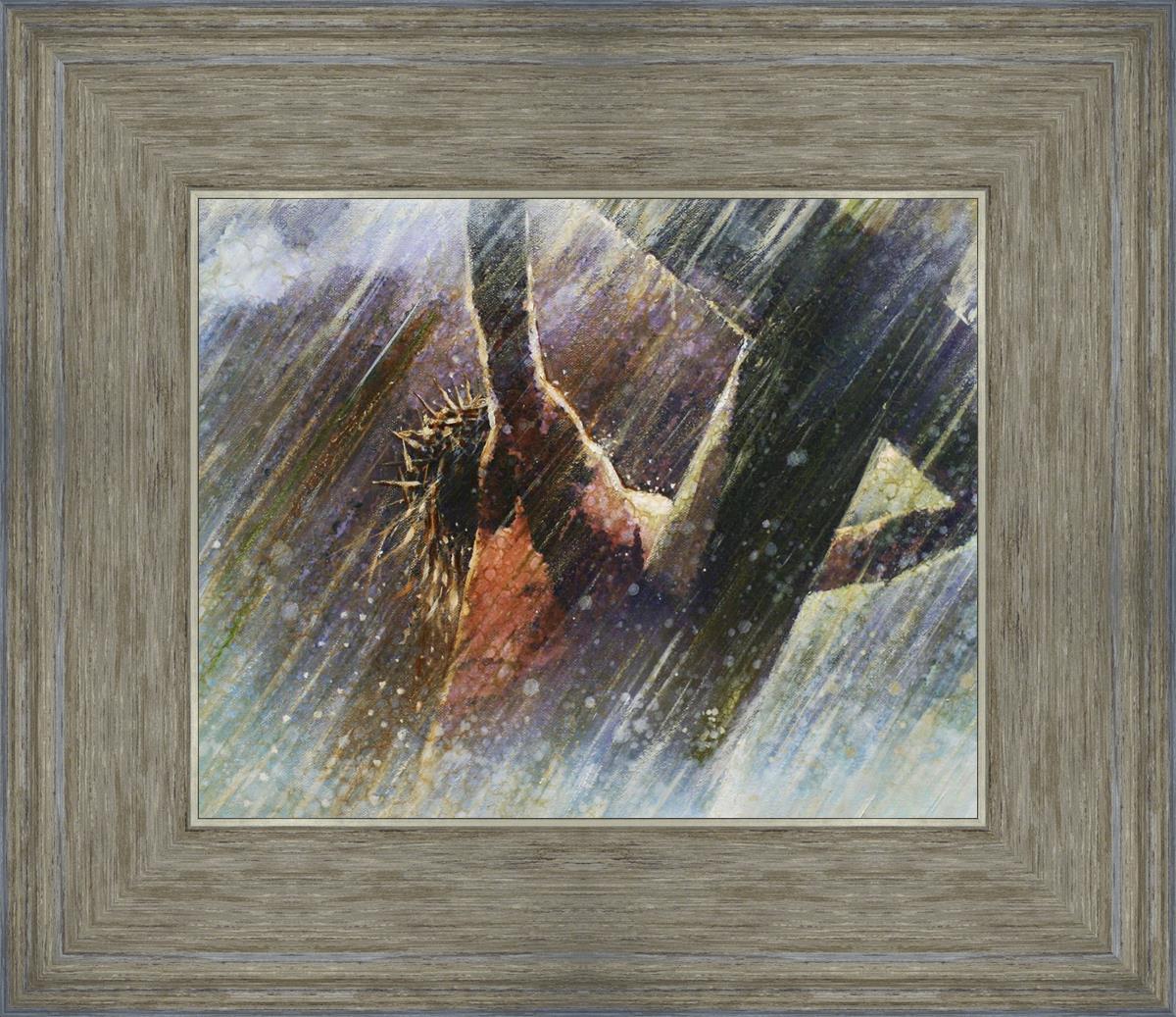 Yongsung Kim Crucifixion Painting - Religious Wall Art for Home & Church Decor - Perfect for Prayer Rooms, Christian Gifts, and Spiritual Spaces