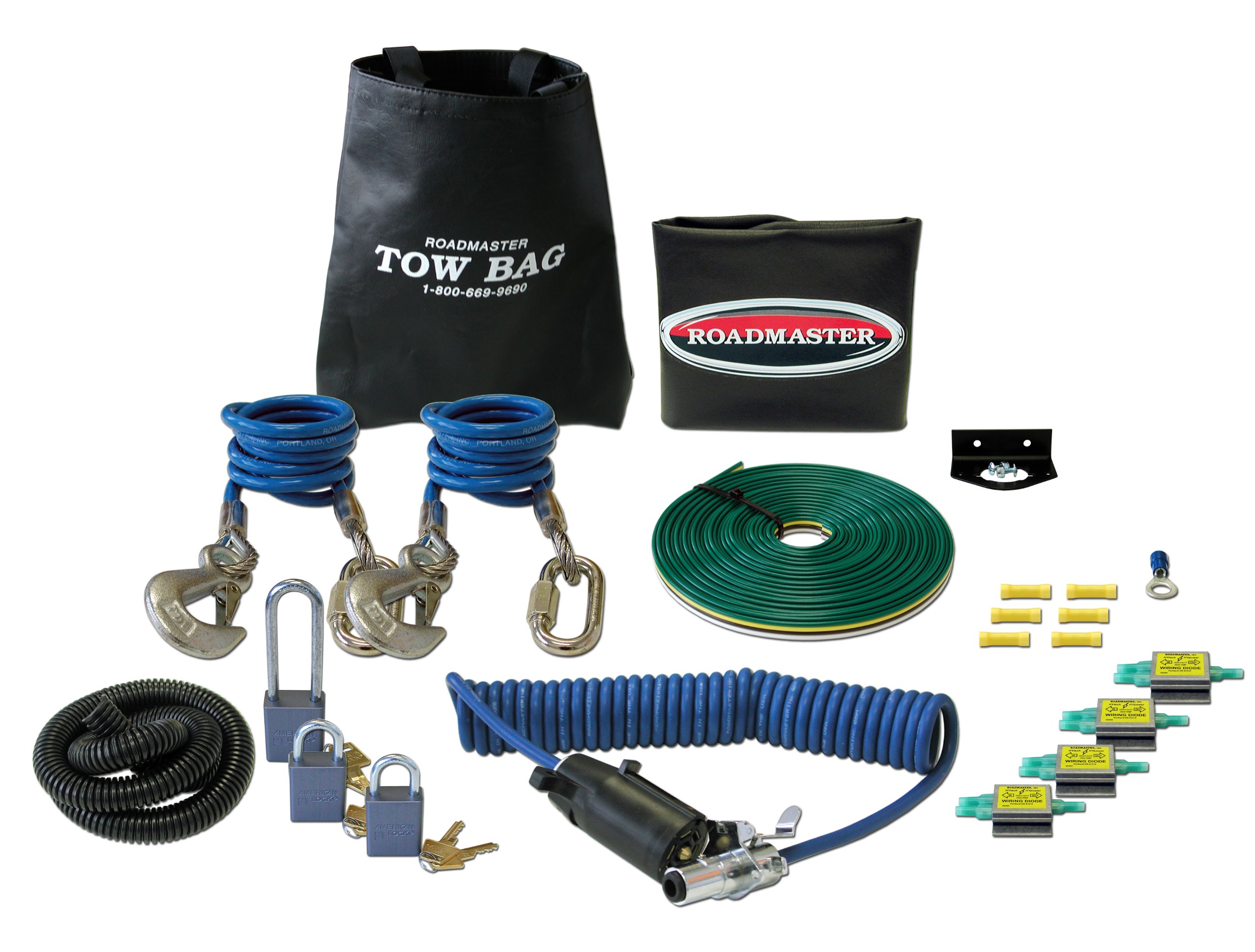 Roadmaster 9252 Heavy Duty Tow Bar Combo Kit - Universal Vehicle Towing System for RVs, Trucks & SUVs - Perfect for Road Trips, Camping & Emergency Towing