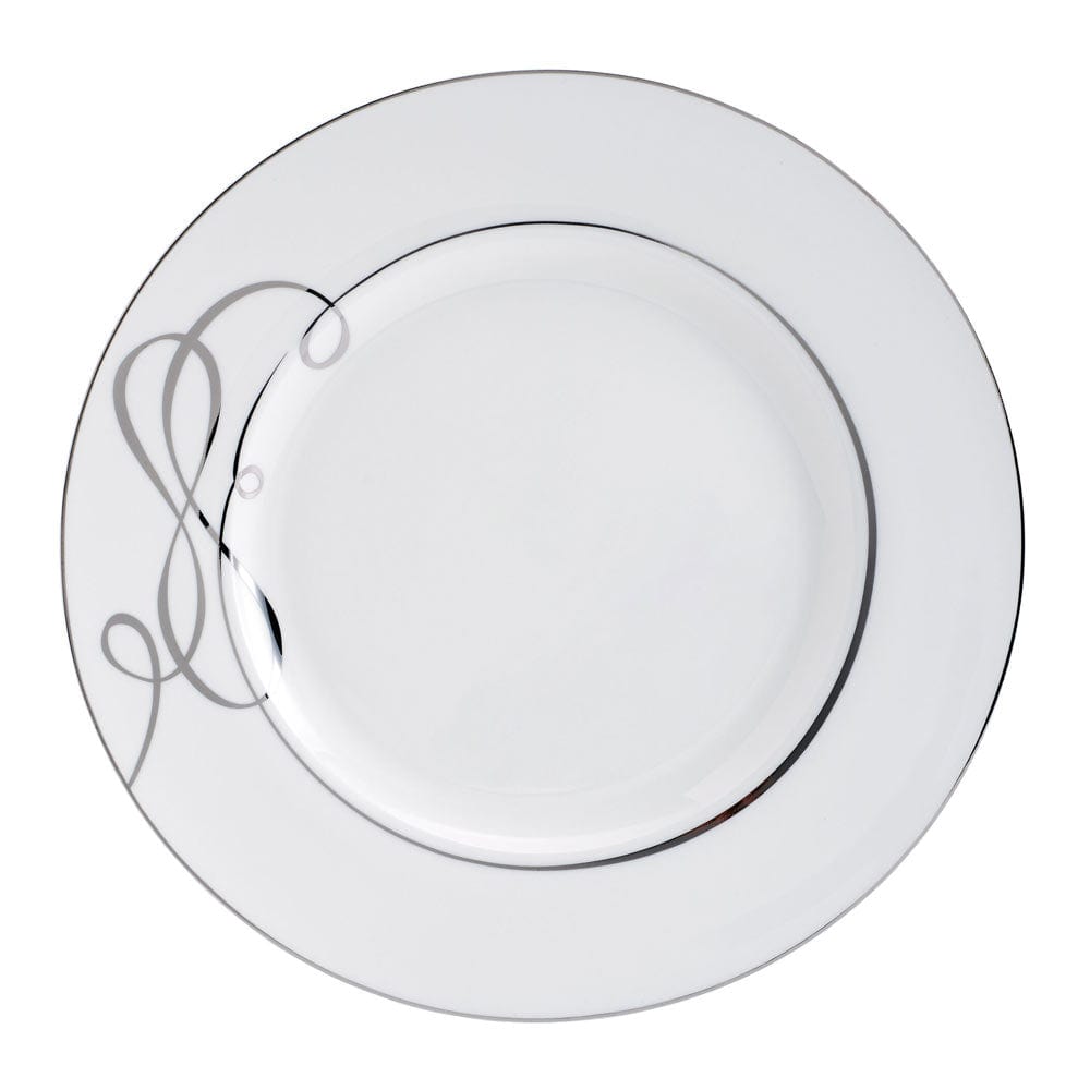 Love Story Set of 4 Dinner Plates - Elegant Porcelain Plates for Romantic Dinners, Anniversaries & Special Occasions