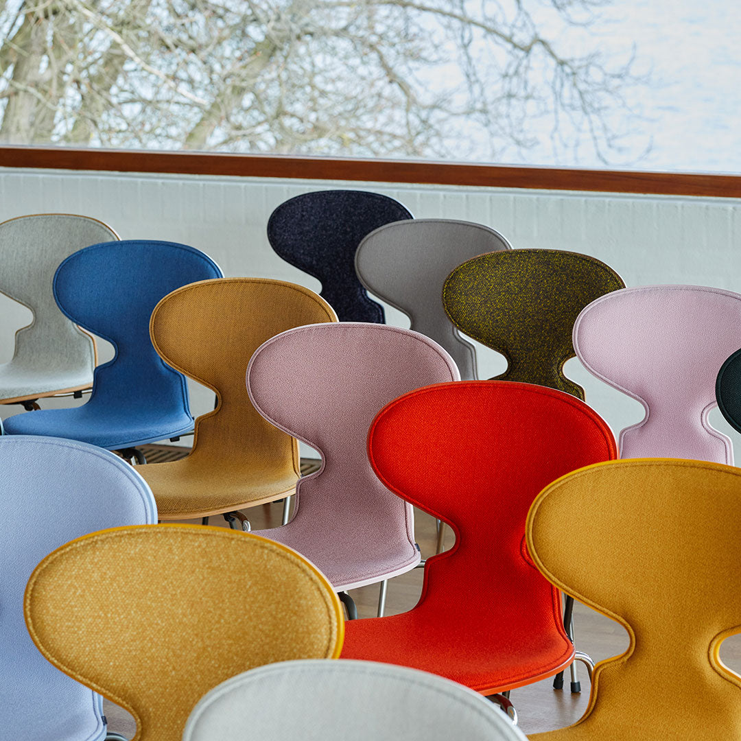 Ant Chair 3100 - Modern Colored Ash Wood Dining Chair with Front Upholstery | Perfect for Kitchen, Dining Room & Office Workspace