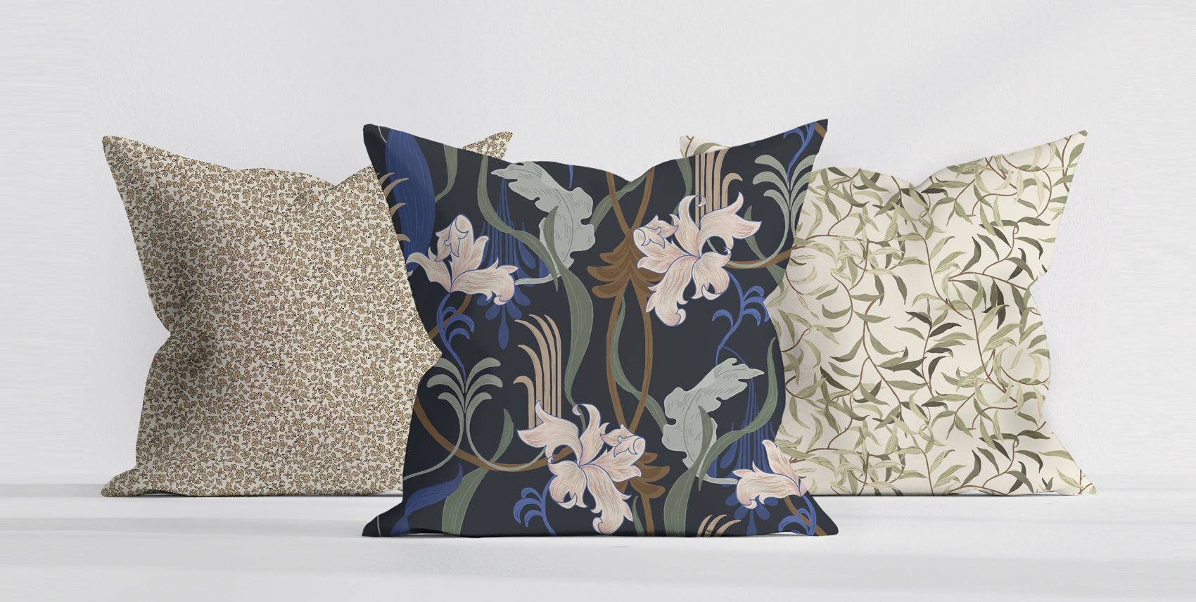 Ditsy Daisy Floral Print Indoor Decorative Pillow - Soft & Stylish Throw Pillow for Sofa, Bed, Couch - Perfect for Living Room, Bedroom, Nursery Decor