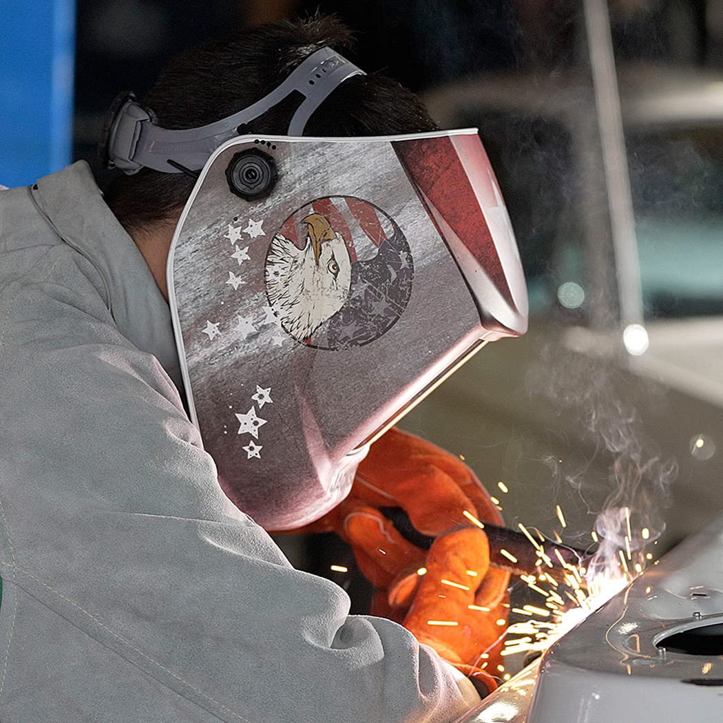 Jackson Safety Premium Auto Darkening Welding Helmet with ADF - Ultra Lightweight Welding Hood ANSI Z87.1 Certified - for MIG, TIG, Arc Welding & Metal Fabrication (Multiple Styles Available)