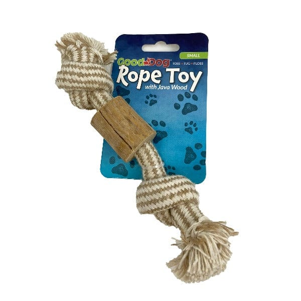 Premium Dog Rope & Java Wood Chew Toy for Aggressive Chewers - 3 Durable Styles for Small, Medium & Large Dogs - Perfect for Teething Puppies, Training & Playtime