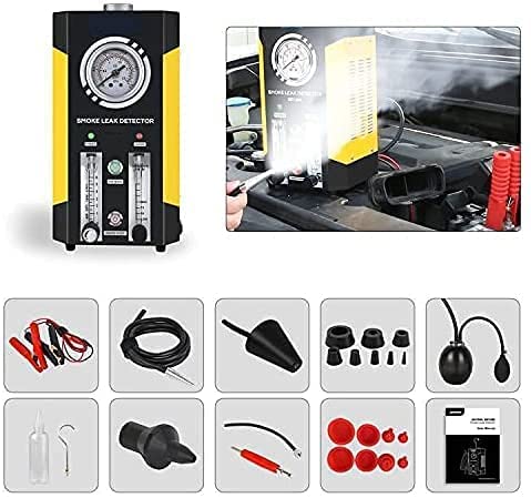 AUTOOL SDT206 12V Automotive Fuel Leak Detector - 2 Mode EVAP Leak Tester for Cars, Boats & Vehicles with Adjustable Flow Meter | Diagnose Fuel Line & Pipe System Leaks | Perfect for Mechanics & DIY Car Maintenance