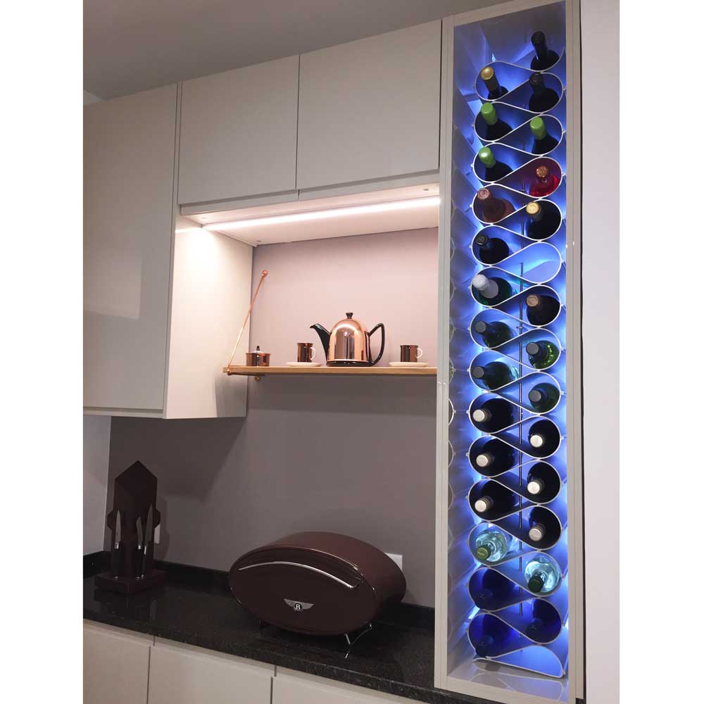 Echelon 36 Bottle Wine Rack Kit - Single Stack Organizer for Wine Cellars, Bars & Home Storage | Perfect for Wine Collectors & Entertaining Guests
