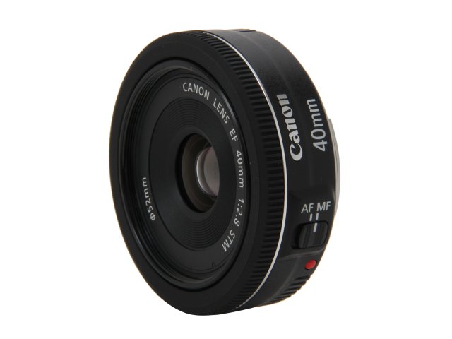 Canon EF 40mm f/2.8 STM Lens with 64GB Memory Card & Flexible Tripod - Professional Photography Kit for Portraits, Travel & Low-Light Shooting