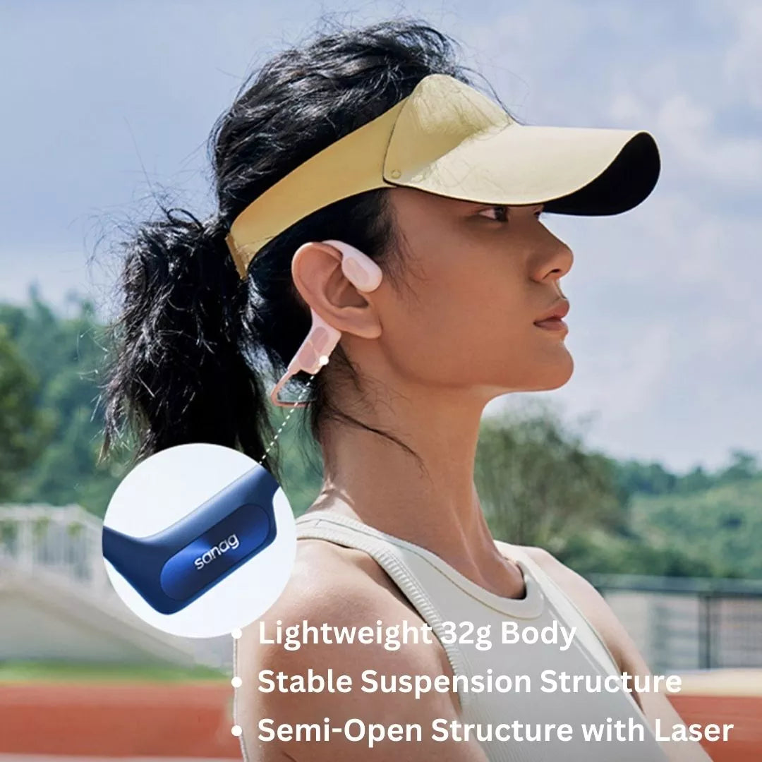 Sanag A50s Pro Open Ear Bluetooth Headphones for Running, Cycling & Workout - Wireless Air Conduction Sports Earbuds with Sweatproof Design - Perfect for Gym, Jogging & Outdoor Activities
