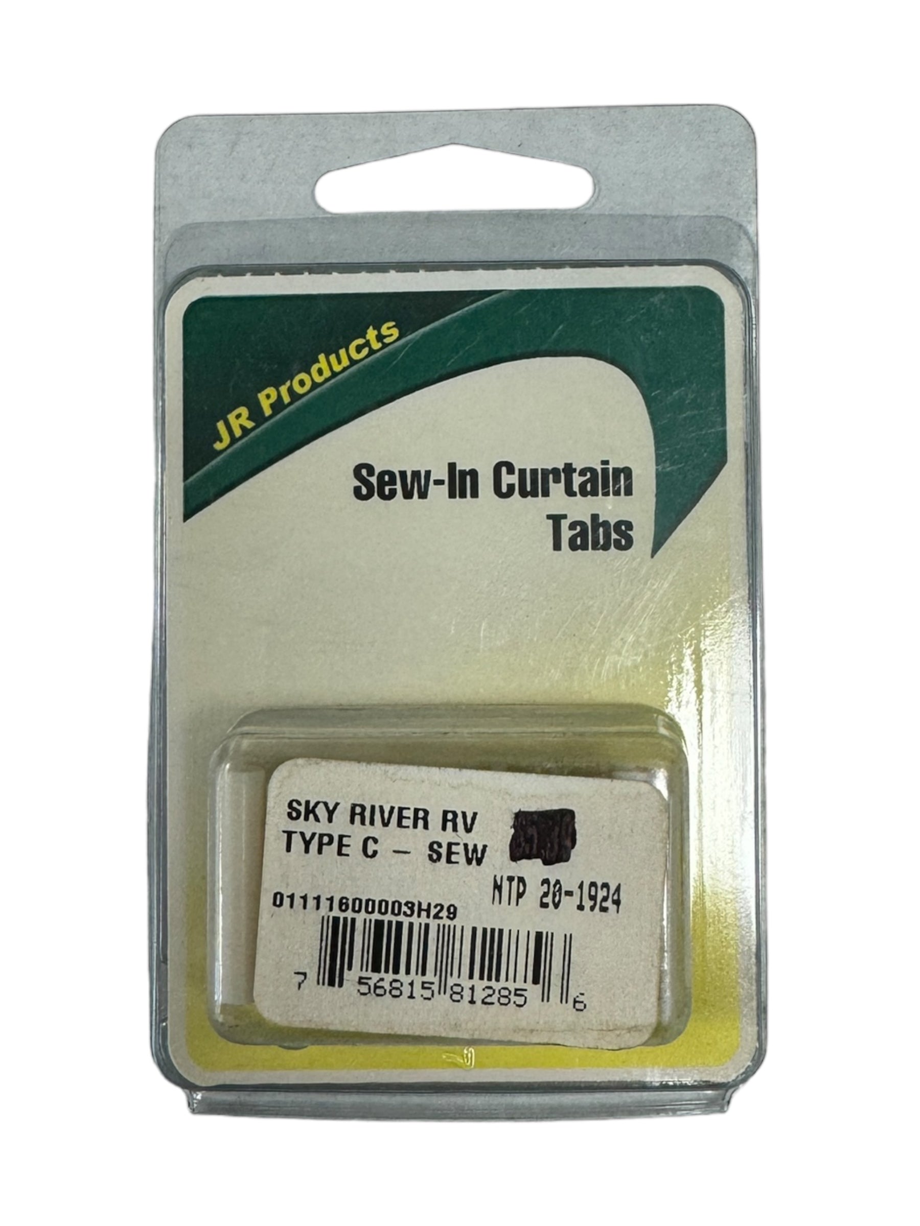 JR PRODUCTS Sew-In Curtain Tabs - Premium Fabric Drapery Hooks for Easy Installation - Perfect for Living Room, Bedroom & Window Treatments