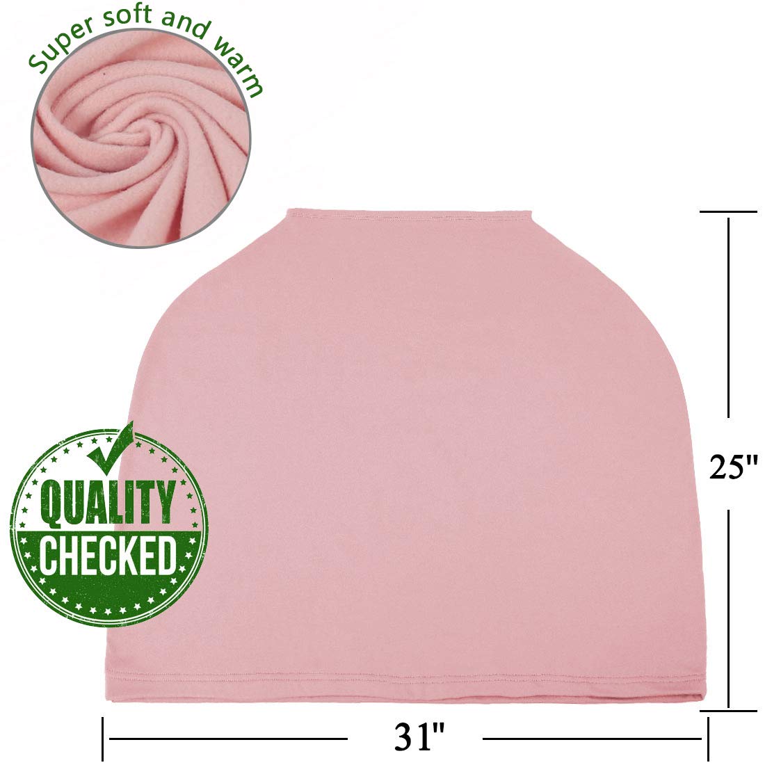 Breathable Nursing Cover for Baby Breastfeeding - Soft Car Seat Canopy for Newborns, Infants, Boys & Girls - Perfect for Privacy & Comfort - Ideal Baby Shower Gift & New Mom Must-Have (Use in Cars, Strollers & Nursing)