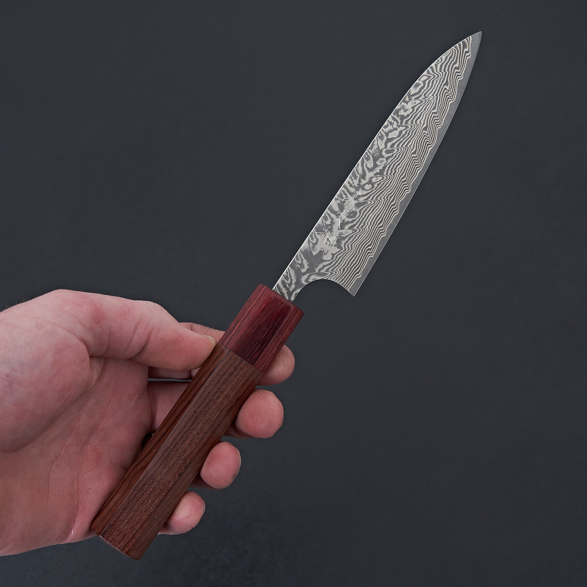 Premium Kato SG2 Damascus Steel Petty Knife 120mm - Japanese Kitchen Knife for Precision Slicing, Peeling & Garnishing - Perfect for Chefs & Home Cooks