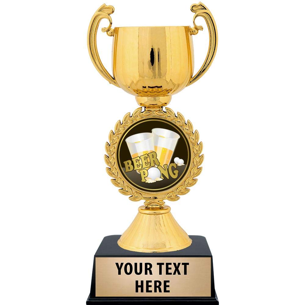 Personalized Beer Pong Trophy - 7.25