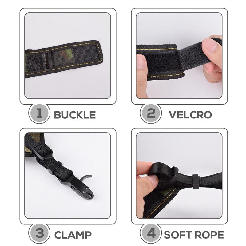 Premium Adjustable Compound Bow Release Aid for Adults - Right & Left Hand Compatible with Camouflage Wrist Strap (1-Pack) - Perfect for Target Practice, Hunting & Archery Training