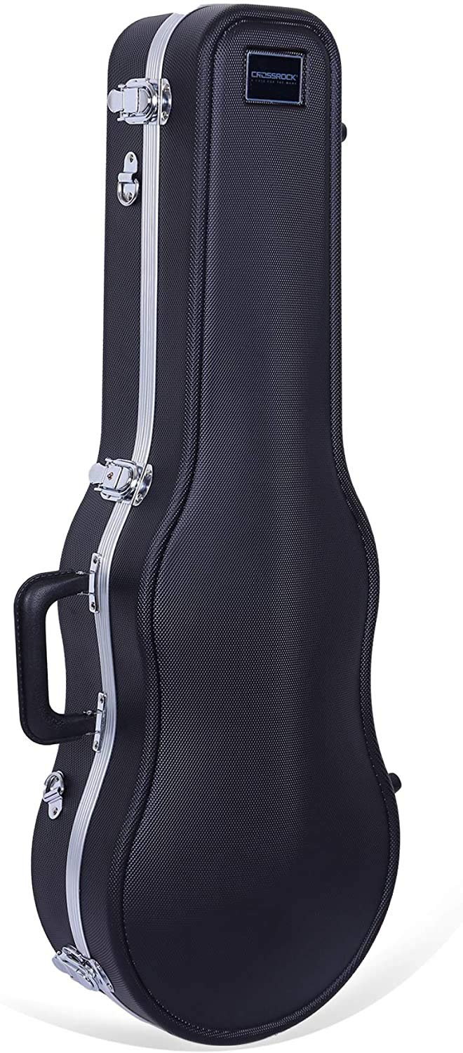 Crossrock ABS Molded Viola Hard Shell Case 15-15.5 Inch - Black (CRA860VL155BK) | Durable Protection for School, Travel & Professional Musicians