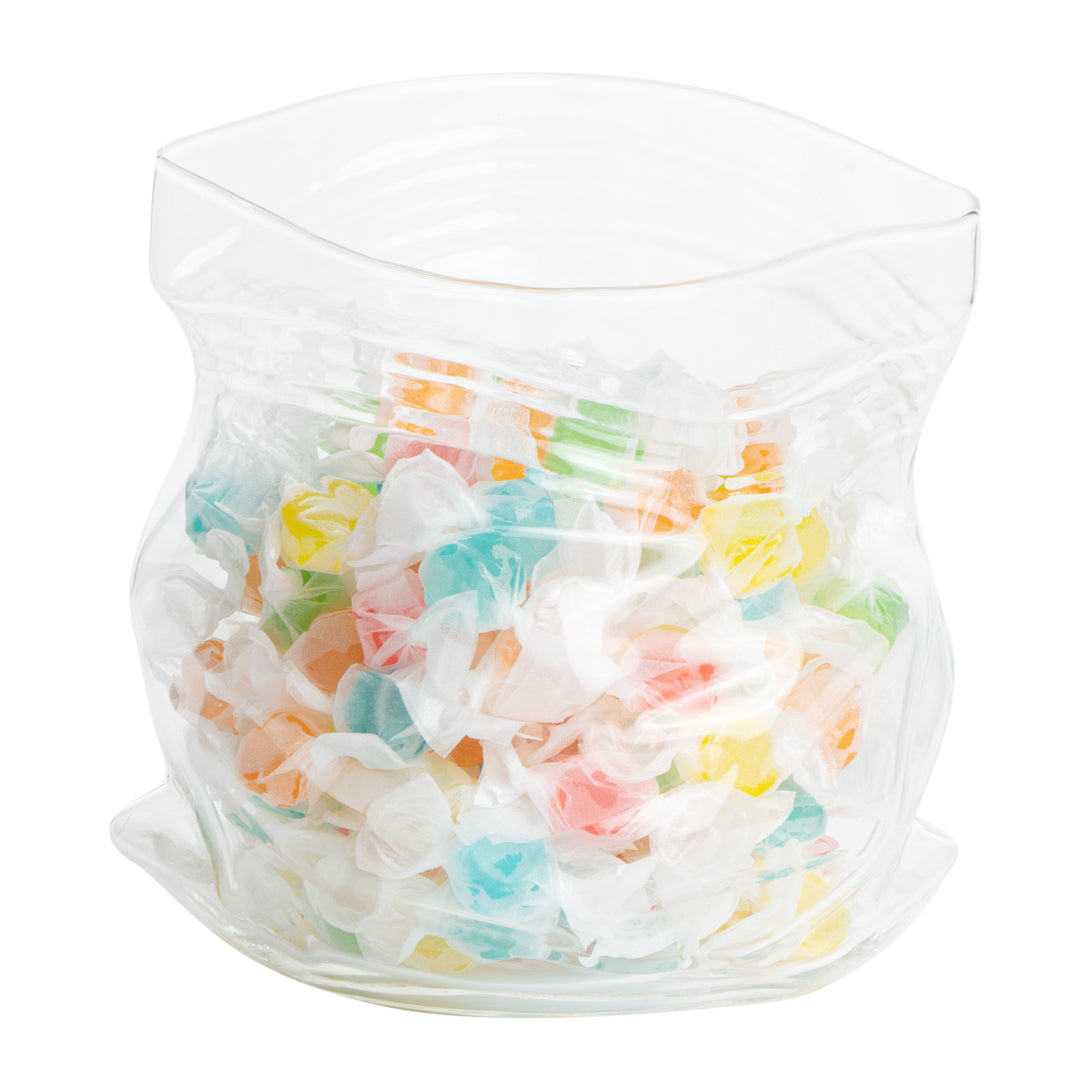 22 oz Round Clear Glass Unzipped Bag Bowl - 4.75
