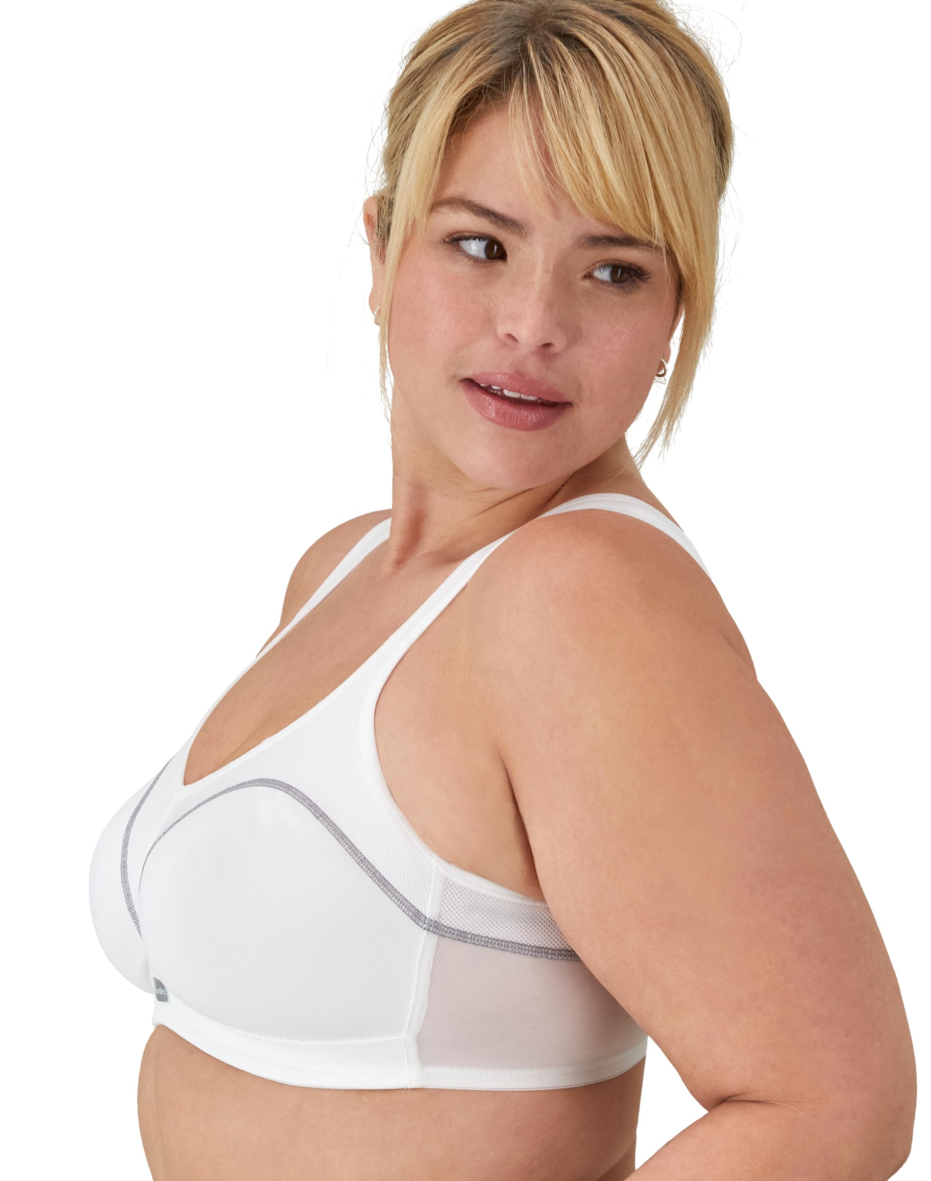 Wonderbra High Impact Wire-Free Sports Bra for Women - Supportive Comfort for Running, Yoga & Gym Workouts