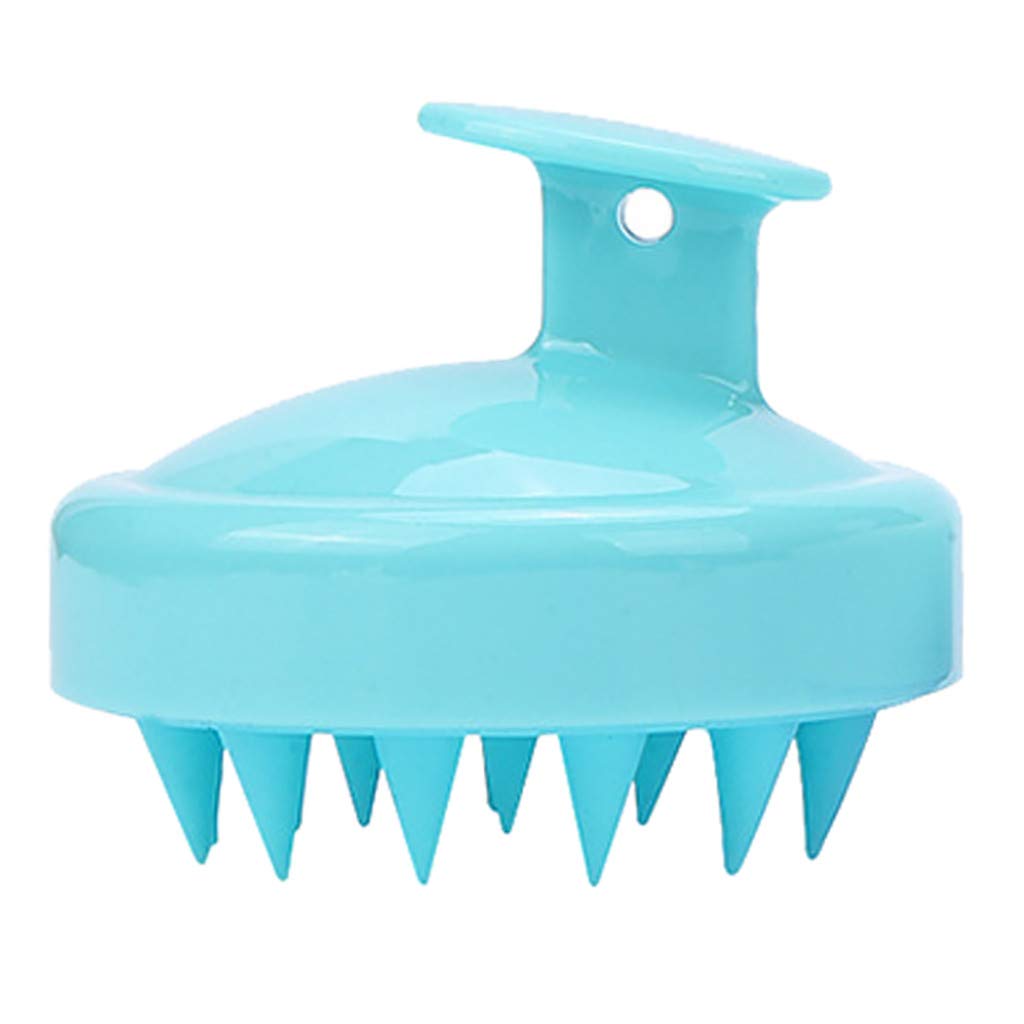 Premium Silicone Scalp Massager Brush - Gentle Hair & Body Wash Shower Brush for Deep Cleansing & Relaxation - Sky Blue Bath Accessory (One Size) - Perfect for Home Spa, Travel & Daily Hair Care