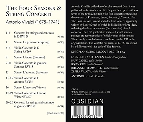 Four Seasons & STR Concerti - Classical Music Masterpieces for Relaxation, Study & Elegant Dinner Ambience