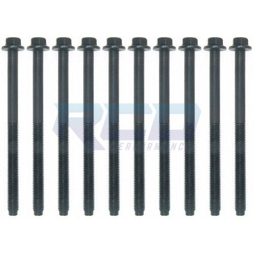 Fel Pro 2003-2010 Ford 6.0L Powerstroke M14 Head Bolt Kit (One Side) - Heavy Duty Engine Repair for F250 F350 Super Duty Trucks
