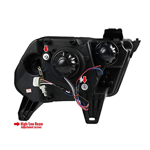 2010-2014 Mustang Clear Lens LED Headlights with Glossy Black Bezel, DRL & Sequential Turn Signals - Upgrade Your Ride for Daytime Visibility & Nighttime Style (Perfect for Street Driving, Car Shows & Night Cruising)