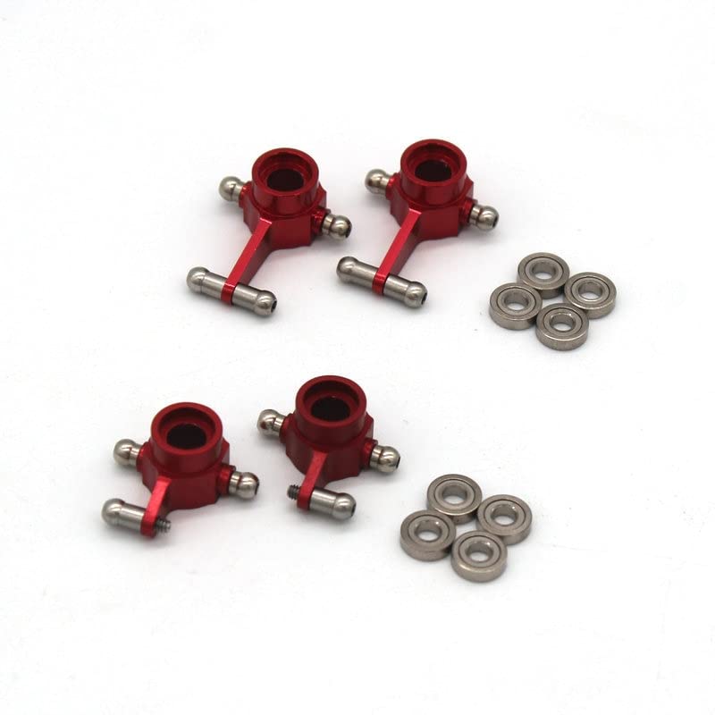 WLToys 284161 284010 K989 284131 K969 RC Car Metal Steering Cup & Rear Wheel Seat Accessories - Upgrade Parts for 1/28 Scale Remote Control Mosquito Cars - Perfect for Drifting, Racing & DIY RC Car Modifications