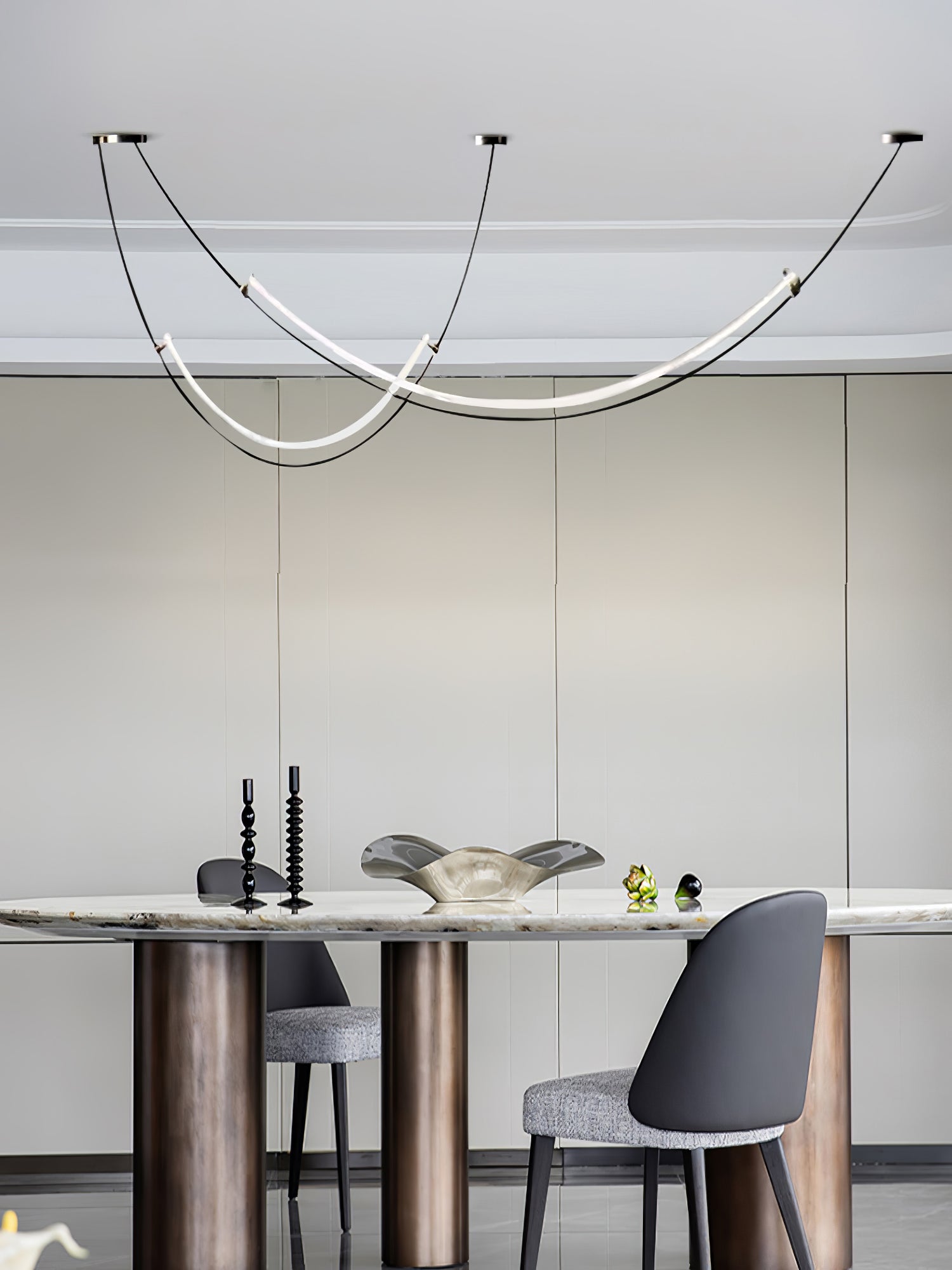 Stylish Neon Pendant Light - Modern LED Hanging Lamp for Bedroom, Living Room & Bar Decor - Dimmable Ambient Lighting for Home & Commercial Spaces