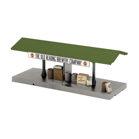O Scale Operating Freight Platform - Old Reading Brewery Model Train Accessory for Realistic Railroad Scenes | Perfect for Train Enthusiasts & Diorama Builders