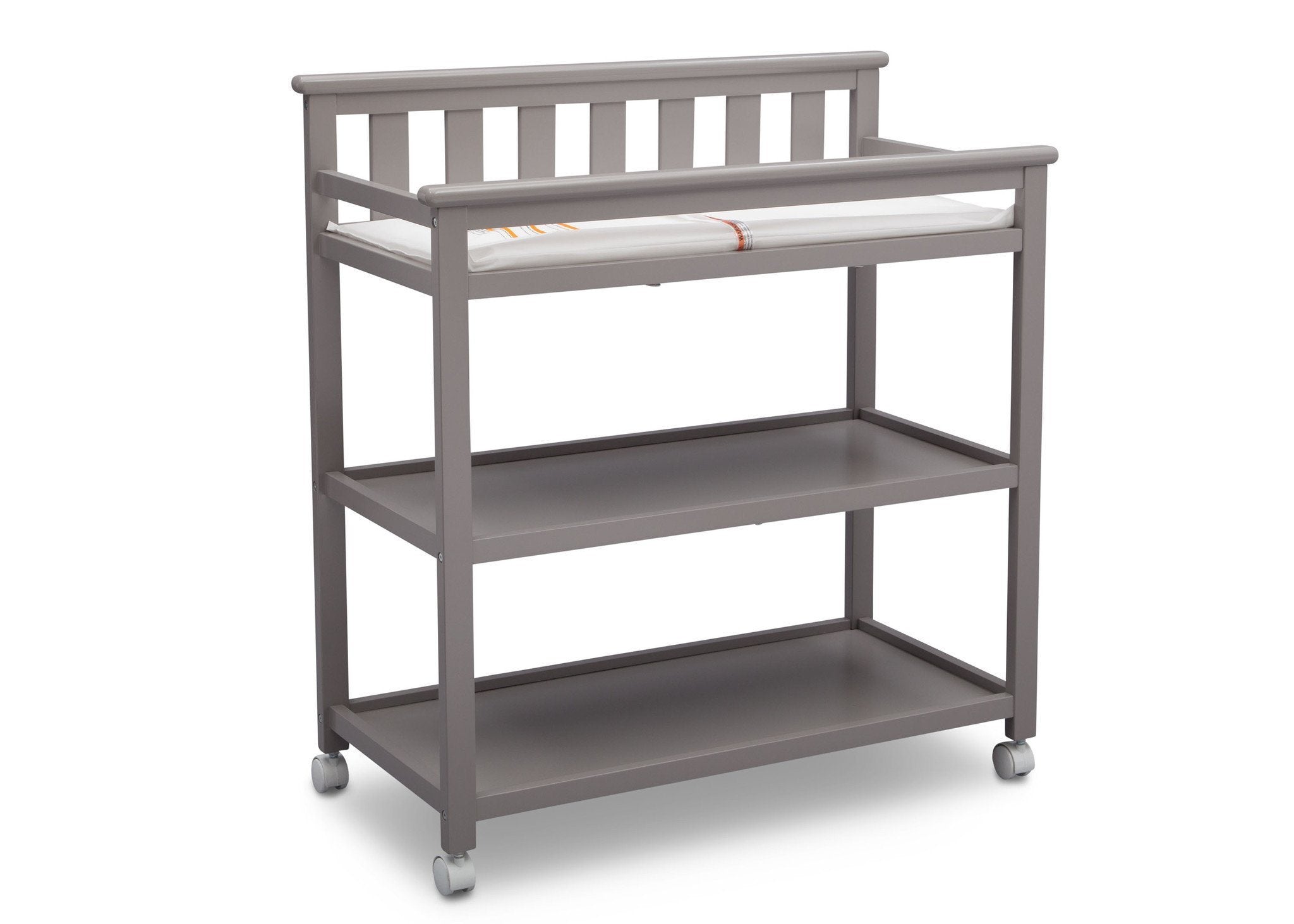 Liberty Changing Table - Baby Dresser with Safety Straps & Storage, White Nursery Furniture for Diaper Changing & Baby Care Essentials Organization