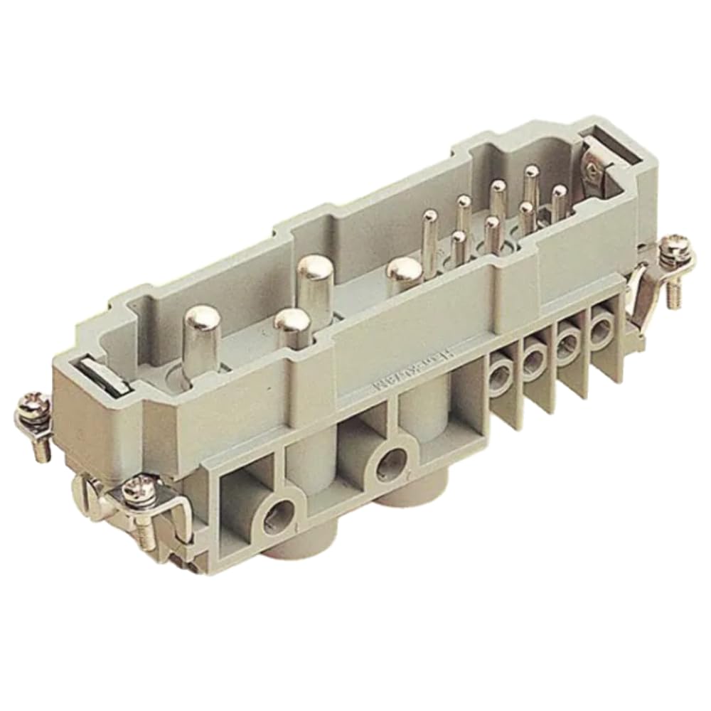Gray Male Insert Screw with 4+8+Ground Position - Durable Electrical Connector for Wiring & Electrical Panels