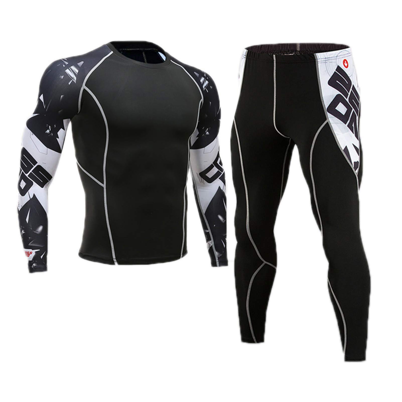 **Quick Dry Men's Thermal Tights - Long Fitness Leggings for Running, Workout & Cold Weather**