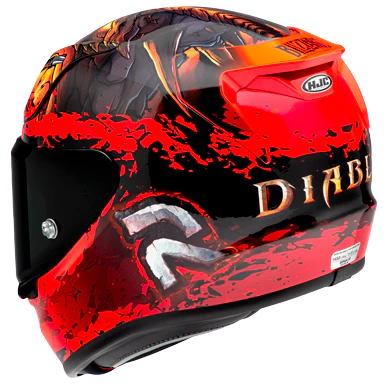 RPHA 12 Diablo Blizzard Motorcycle Helmet - DOT & ECE Certified Full Face Helmet for Street & Racing - Lightweight & Aerodynamic Design for Comfort & Performance - Perfect for Commuting, Track Days & Long Rides