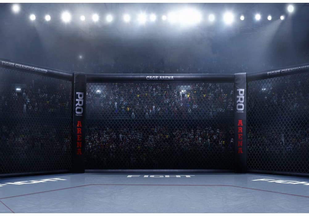 CSFOTO 15x10ft Boxing & Wrestling Arena Photography Backdrop - Durable Gym Decor for Martial Arts, Portrait Studio, Sports Events & Crowd Scenes