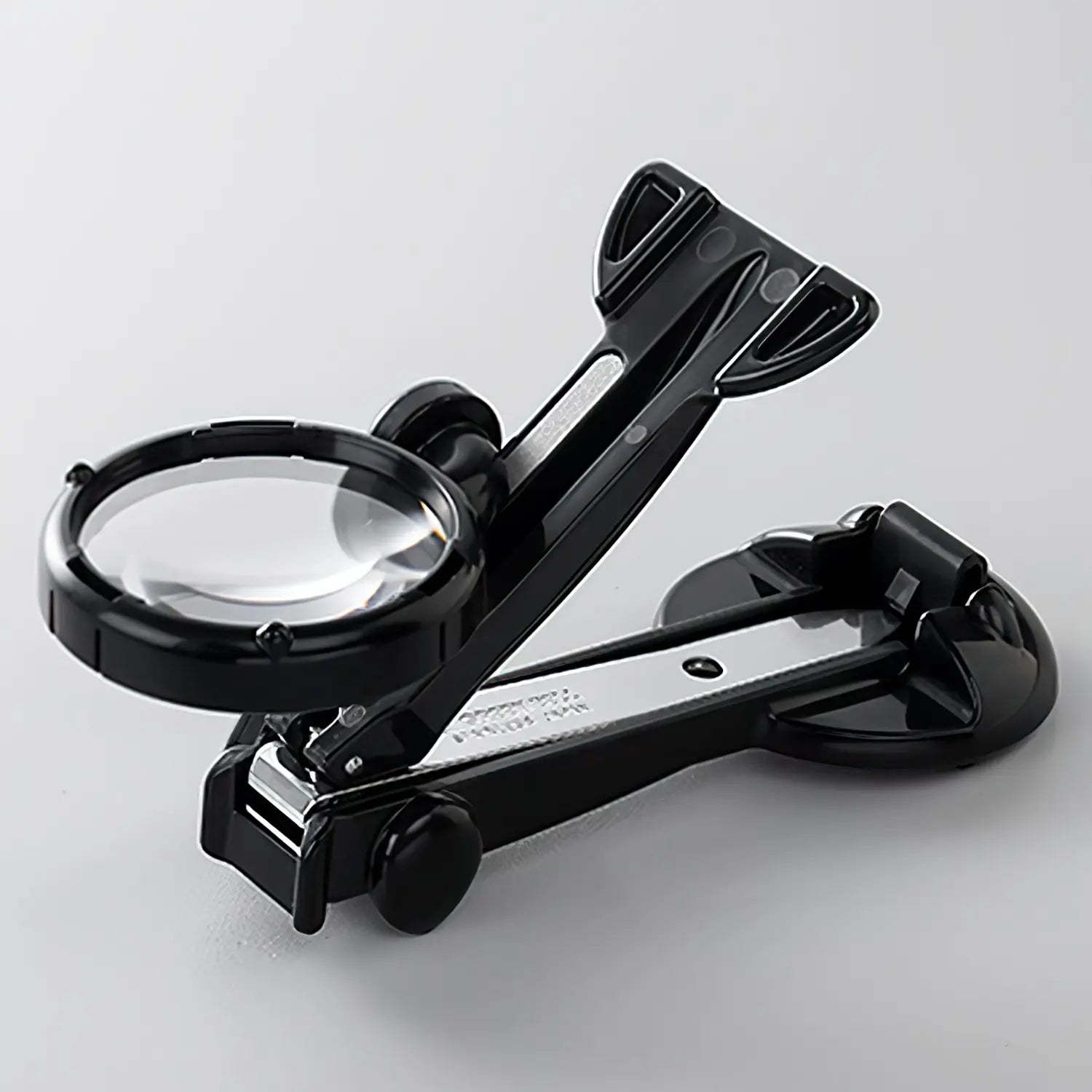 Premium Stainless Steel Nail Clippers with Magnifier - Deep Cut Prevention for Safe & Precise Trimming - Ideal for Seniors, Travel & Home Grooming Kit