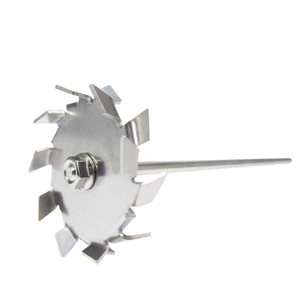 Stainless Steel Dispersing Impeller Blade - 8x250x80mm Mixing Paddle for Liquid Blending | Ideal for Industrial Mixers, Paint Stirring, Chemical Processing & Food Production