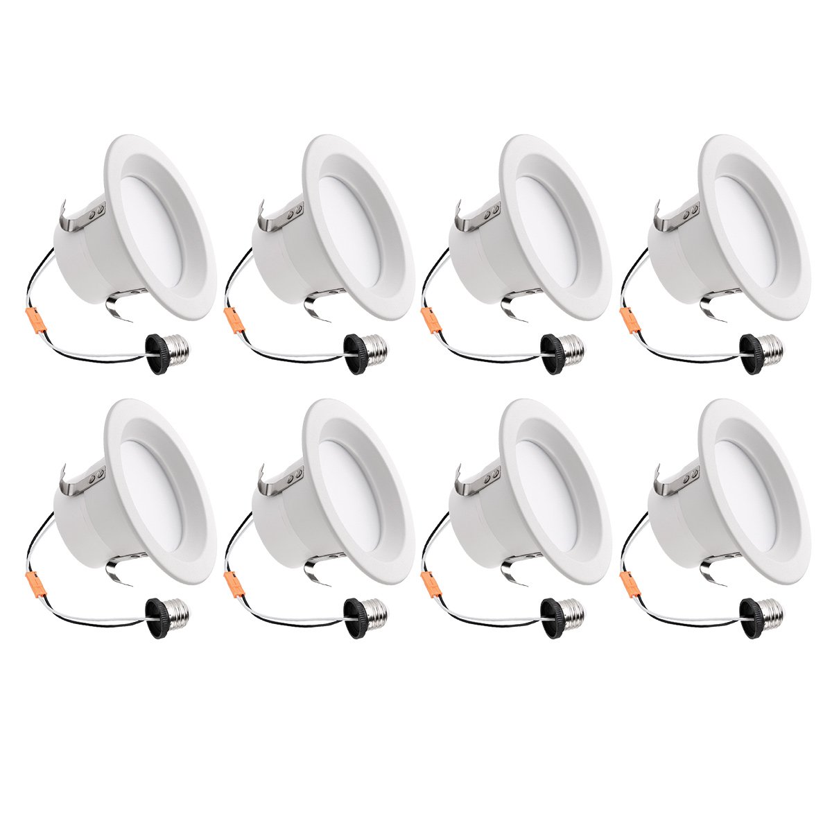 Lighting EVER LED Recessed Ceiling Lights - 8 Pack, Daylight White (5000K), Dimmable, Energy Efficient - Perfect for Living Room, Kitchen & Bedroom Lighting