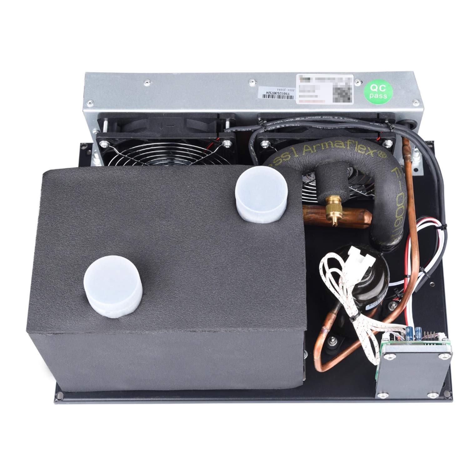 KOVOSCJ 12V DC 450W Micro Air Conditioner Kit with R134A Refrigerant - Powerful Car AC Cooling System for Vehicles, Trucks & RVs | Compact & Energy Efficient Cooling Solution for Summer Travel