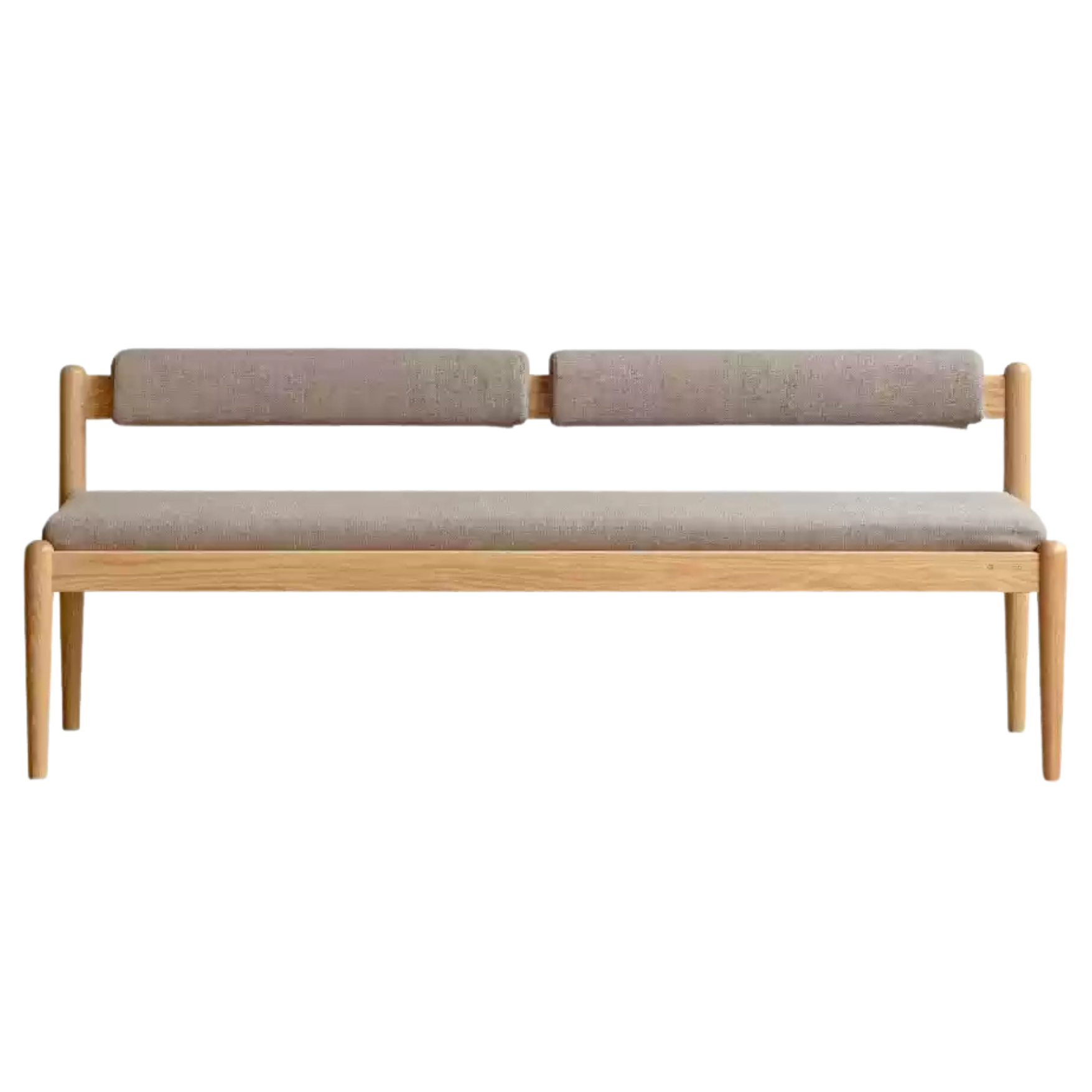 Solid Oak & Black Walnut Wooden Soft Bench - Handcrafted Wooden Stool for Entryway, Bedroom, Living Room & Outdoor Use