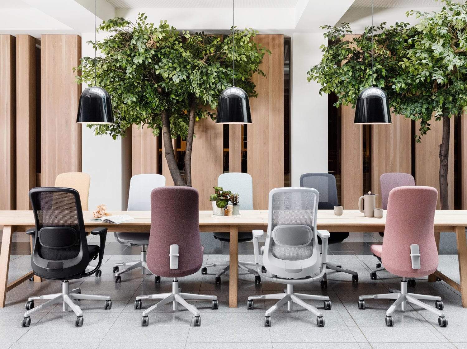 HÅG SoFi Mesh 7500 Ergonomic Office Chair with Adjustable Headrest - Light Grey - Comfortable Desk Chair for Home Office & Workspace