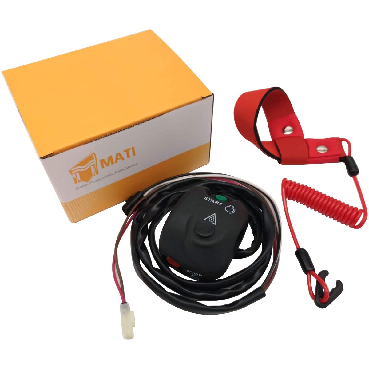 Yamaha WaveRunner Kill Switch & Safety Lanyard Kit - Compatible with WR500, WR650, WRA650, WRB650, XL700, WB700, RA700, RA1100 Models - Essential Watercraft Safety Accessory for Emergency Stop & Engine Control (Perfect for Jet Ski Maintenance & Water Sports Safety)