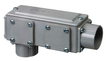 Arlington Conduit Outlet Body - PVC LB, T, LL, LR & C Style Non-Threaded Flat 936NM - Ideal for Electrical Wiring & Conduit Systems in Commercial Buildings