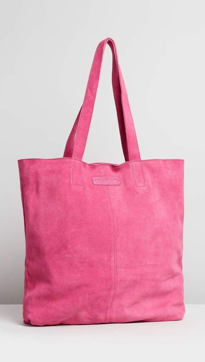 One Teaspoon Harlowe Suede Tote Bag - Hot Pink Crossbody Purse for Women | Stylish & Trendy Handbag for Work, Travel & Everyday Use