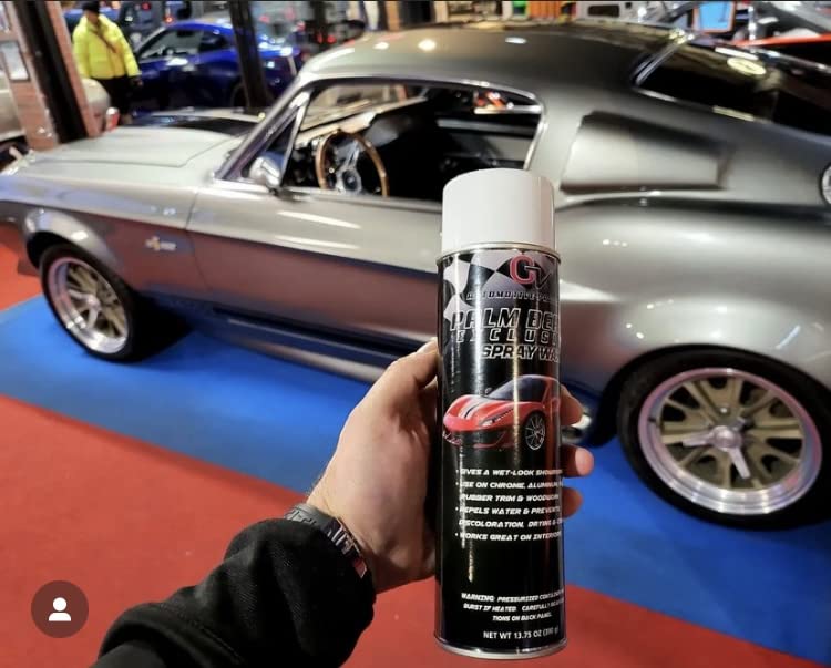 Premium Palm Beach Aerosol Spray Wax for Cars – Quick & Easy Car Wax Spray, Paint Protection for Carbon Fiber & Wood Grain Interiors – Ideal for Detailing, Shine & UV Protection