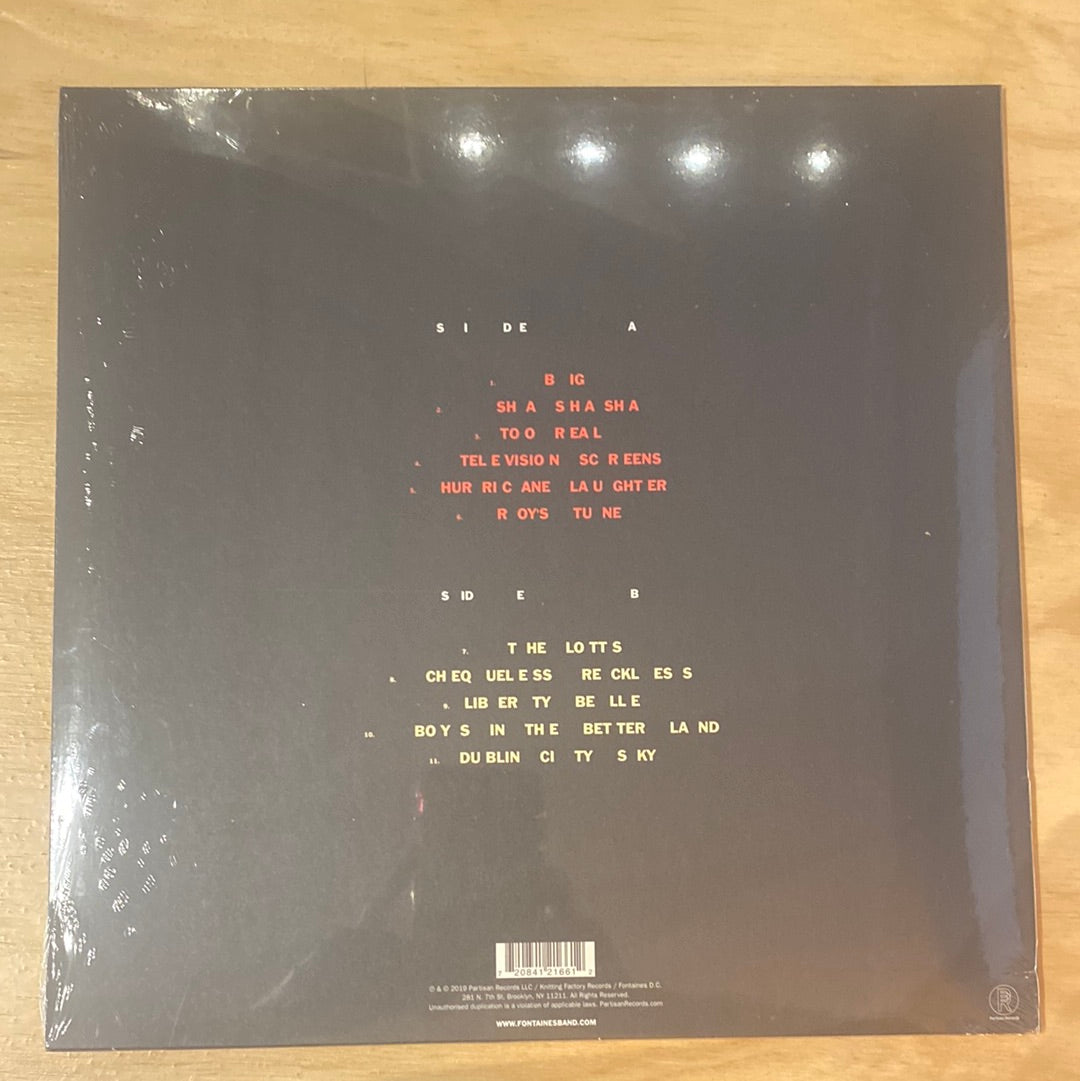 Fontaines D.C. - Dogrel Vinyl LP Record | Indie Rock Music Album | Perfect for Vinyl Collectors & Music Enthusiasts