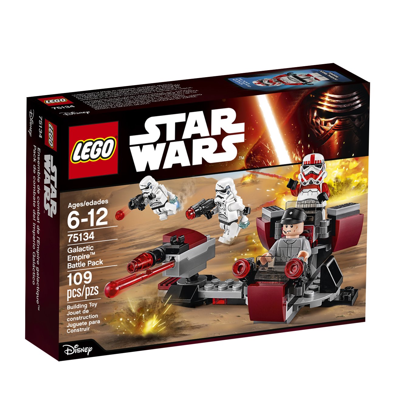 LEGO STAR WARS Galactic Empire Battle Pack 75134 - 109 Pieces Building Toy Set for Kids | Perfect for Star Wars Fans, Collectors & Creative Play