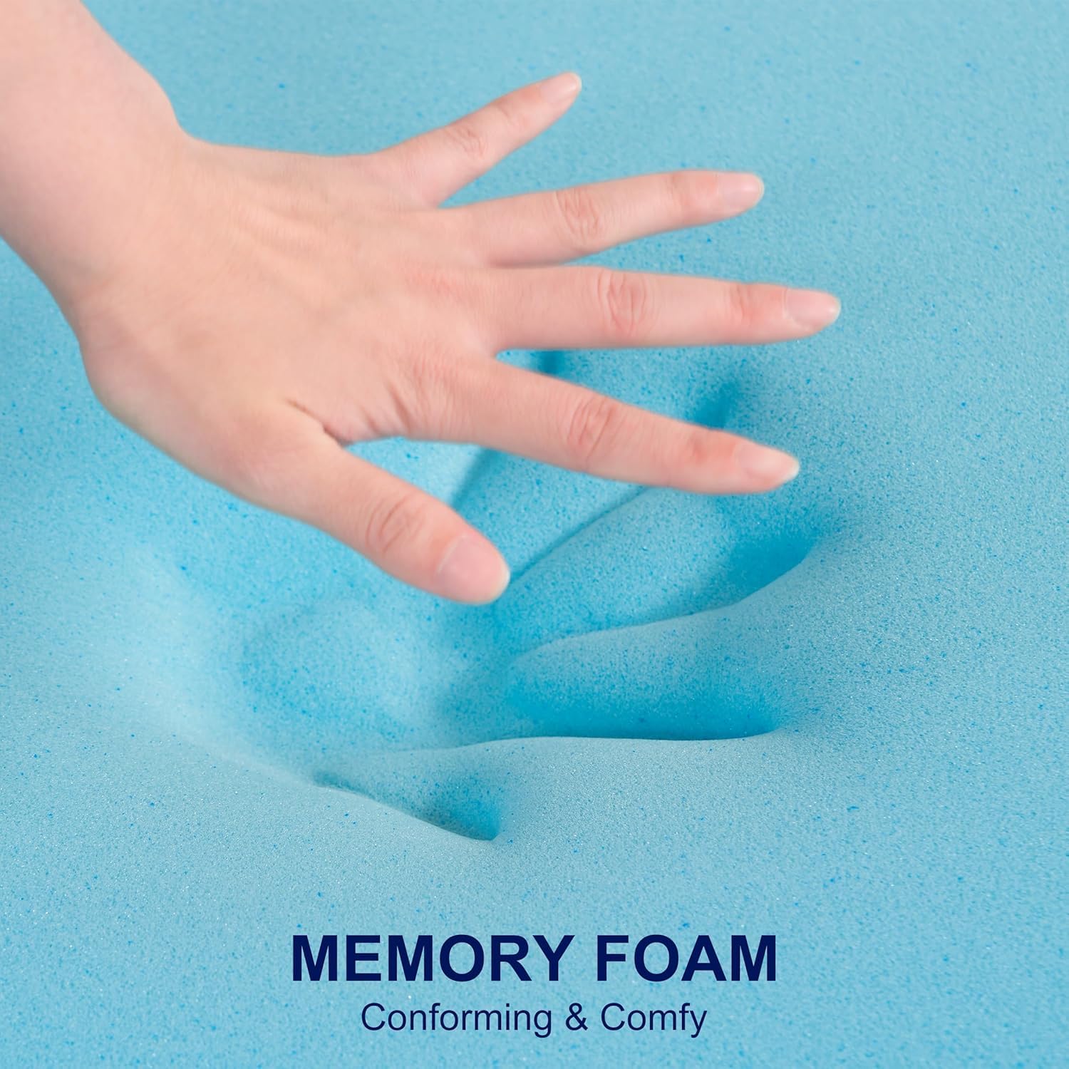 3 Inch Multi-Layer Memory Foam Mattress Topper Twin XL - High Density Gel Infused Cooling Mattress Pad for Back Pain Relief & Body Support - Medium Firm Bed Topper for Side, Back & Stomach Sleepers - Perfect for Guest Beds, Dorms & Home Use