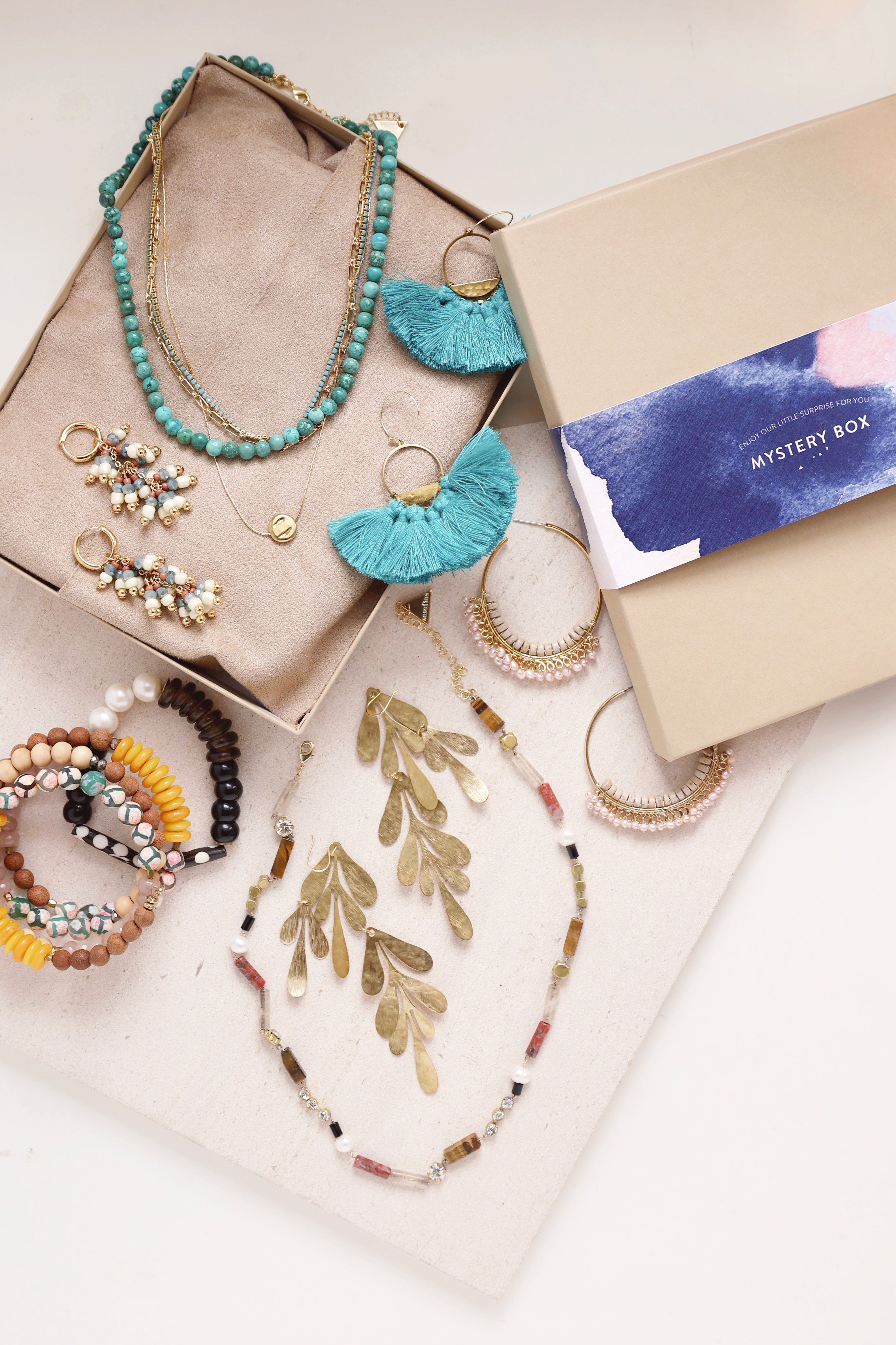 Boho Chic Mystery Box - Unique Handmade Jewelry & Accessories for Women - Perfect for Gifts, Parties & Boho Fashion Lovers