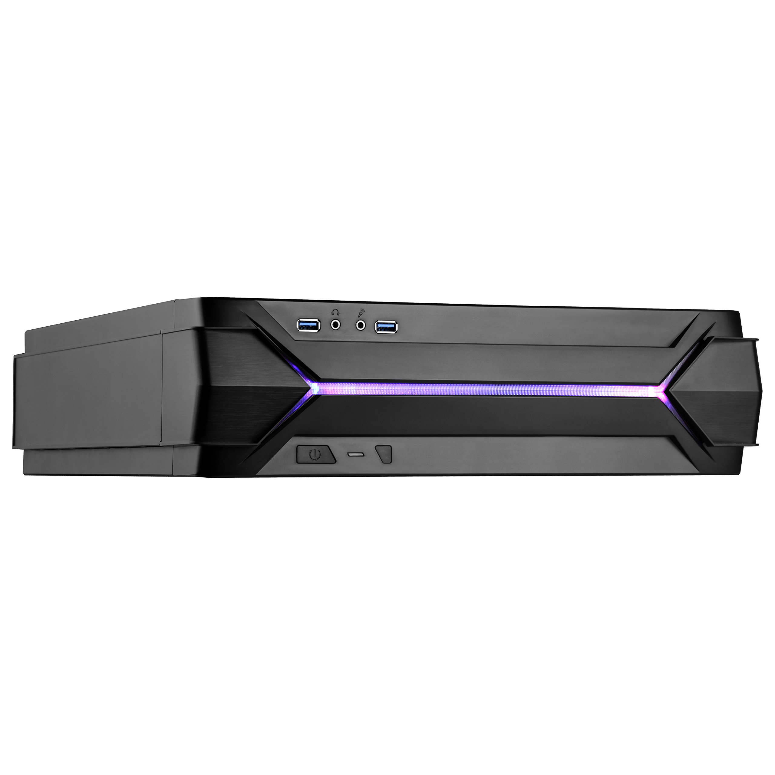 SilverStone SST-RVZ03B Raven Mini-ITX Gaming PC Case - Compact Black Chassis with RGB Lighting for High-Performance Gaming Rigs | Perfect for Small Space Setups, Esports Tournaments & Home Entertainment Systems
