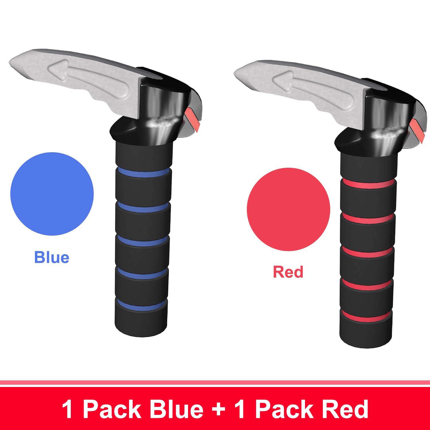 2 Pack 3-in-1 Car Handle Assist for Seniors & Handicapped - Car Door Support Handle with Window Breaker & Seatbelt Cutter, Multifunction Car Door Latch Handle for Elderly Safety and Accessibility in Cars, SUVs, and Trucks