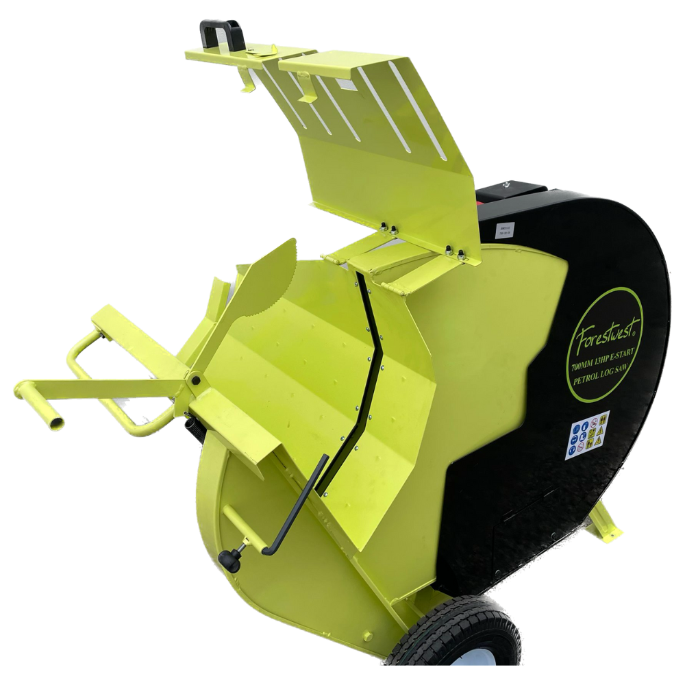 Forestwest 700MM 13HP Gasoline Log Saw with Electric Start - BM11081E - Powerful Wood Cutting Tool for Firewood, Lumber, and Tree Trimming